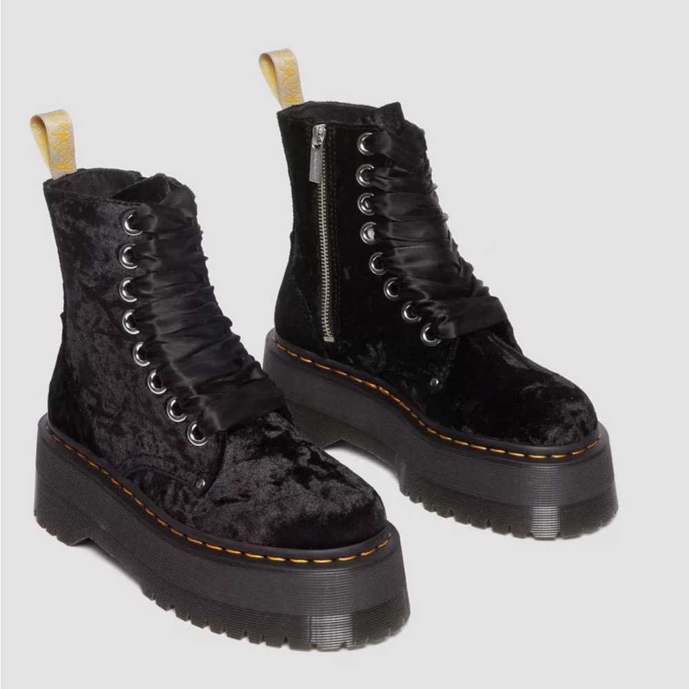 Dr Martens Vegan Crushed Velvet Jadon Max